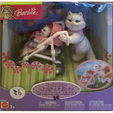 Barbie Posh Pets Cat Stroller Kitten