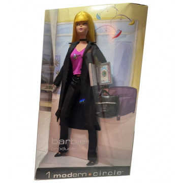 Barbie 1 Modern Circle Rare Blonde In Black Attire Producer