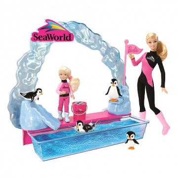 I Can Be Sea World Trainer Barbie and Chelsea