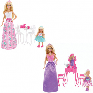Barbie and Chelsea Princess with playset Assortment