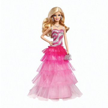 Barbie®  Pink & Fabulous Ruffle Gown Barbie Doll