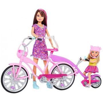 Barbie Sisters Bike for Two doll set