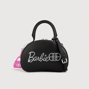 Barbie™ x Bonia Satchel Bag (Black)