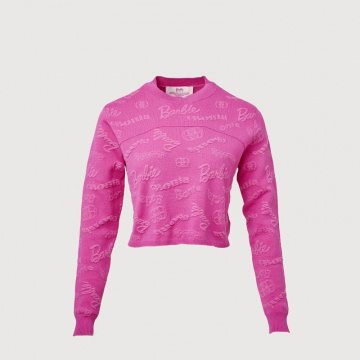Barbie™ x Bonia Printed Sweater (Pink)
