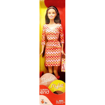 Barbie Weekend Style Doll (red dress)