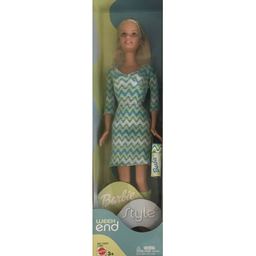 Barbie Weekend Style Doll (green dress)