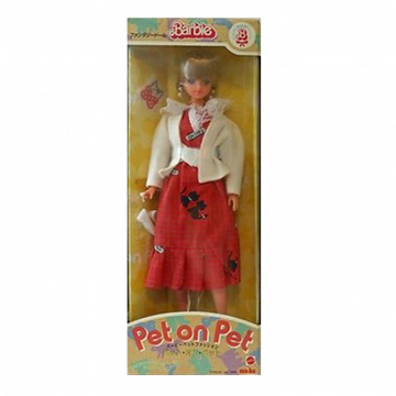Pet on Pet Barbie Doll (cats-red-white)  (Japan)
