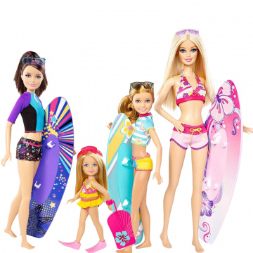 Barbie and Sisters Surfing Pack Asst