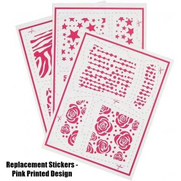 Barbie Replacement Parts Sparkle Studio - CCN12 - Replacement Stickers - Pink Printed Design