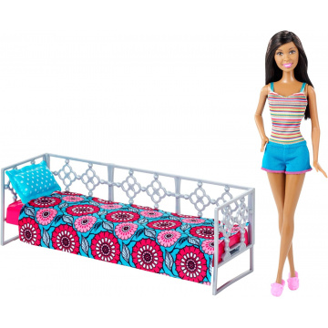 Barbie Daybed Doll and Bedroom Playset