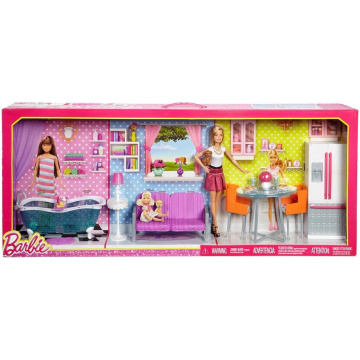 Barbie Doll & Furniture Giftset