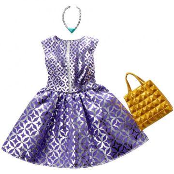 Barbie Trendy Purple Dress Fashion Pack #1