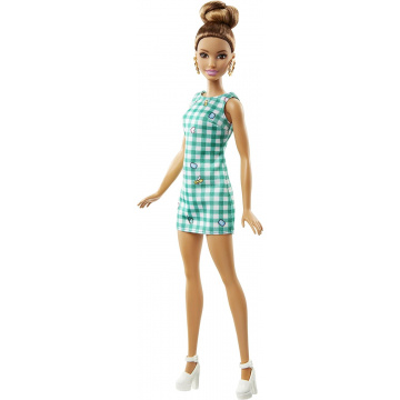 Barbie Fashionistas Emerald Check Barbie Doll
