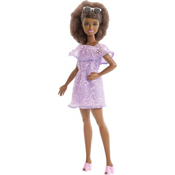 Barbie Fashionistas Purple Lace Romper Doll (Petite)