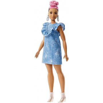 Barbie Fashionistas Blue Jean Queen Doll (Curvy)