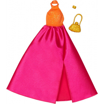 Barbie fashion long dress and accessories