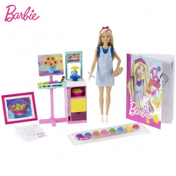Barbie Art Studio Doll & Playset