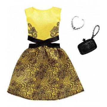 Barbie® Fashions Yellow And Black Dress
