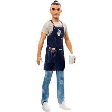 Ken™ Barista Doll, Broad, Wearing Café Apron