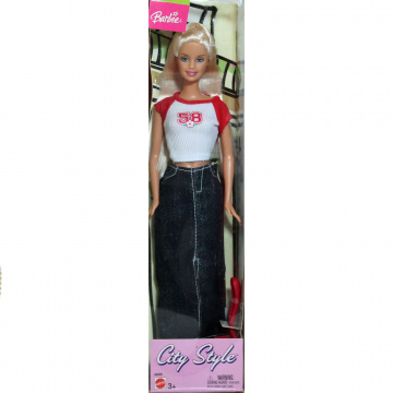 City Style Barbie Doll (blonde, top and long skirt)