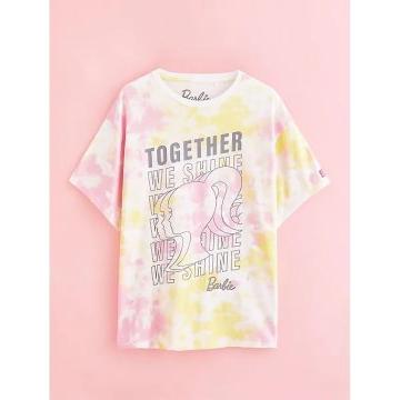 G21 Barbie Tie Dye Layered Together We Shine T-Shirt
