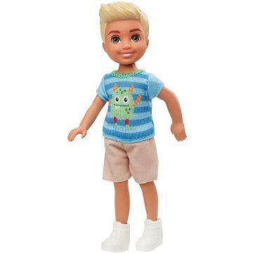 Barbie® Club Chelsea™ Boy Doll (6-inch Blonde) with Monster Graphic Shirt and Shorts