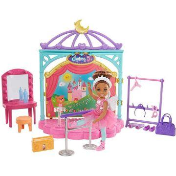 Barbie® Club Chelsea™ Doll and Ballet Playset (6-in Brunette) with Accessories