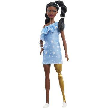 Barbie® Fashionistas™ Doll #146 with 2 Twisted Braids & Star-Print Dress