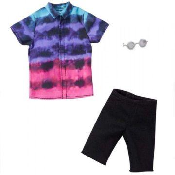 Barbie® Fashions Pack: Ken® Doll Clothes with Tie-Dye Shirt, Black Shorts & Round Sunglasses