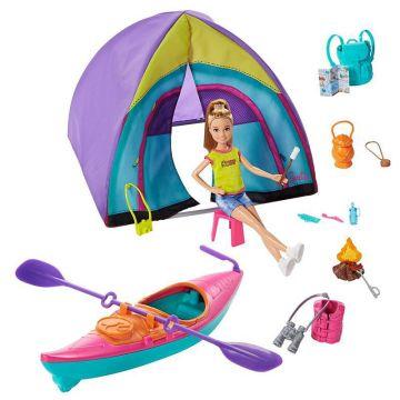 Barbie® Team Stacie™ Doll & Accessories Set with Toy Tent, Kayak & 15+ Pieces