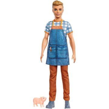 Barbie® Sweet Orchard Farm™ Ken™ Doll, Sandy Blonde, with Piglet