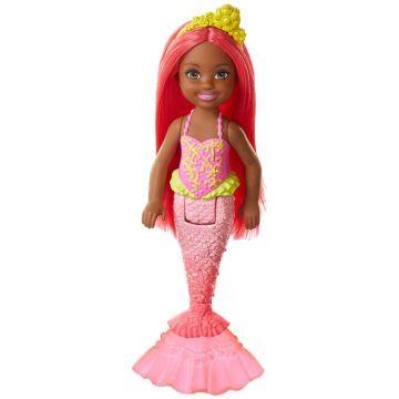 Barbie™ Dreamtopia Chelsea™ Mermaid Doll, 6.5-inch with Coral-Colored Hair and Tail