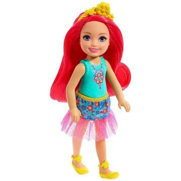 Barbie™ Dreamtopia Chelsea™ Sprite Doll, 7-inch, with Pink Hair Wearing Fashion and Accessories