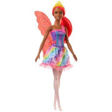 Barbie™ Dreamtopia Fairy Doll, 12-inch, with Pink Hair, Light Pink Legs & Wings, Gift for 3 to 7 Year Olds