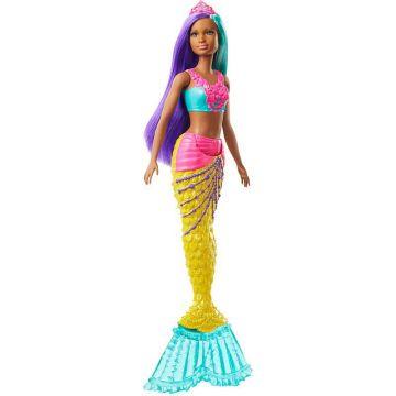 Barbie Dreamtopia™ Mermaid Doll, 12-inch, Teal and Purple Hair