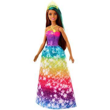 Barbie Dreamtopia™ Princess Doll, 12-inch, Brunette with Blue Hairstreak