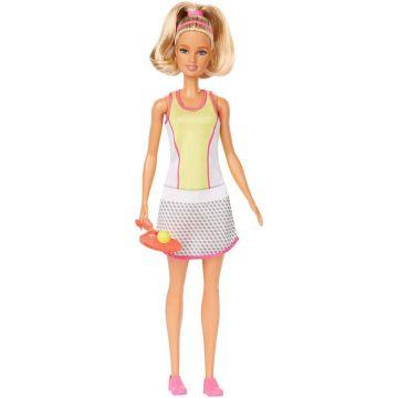 Barbie® Tennis Player Doll, Blonde, Wearing Chic Tennis Outfit