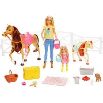 Barbie® Hugs n Horses Dolls, Horses and Accessories