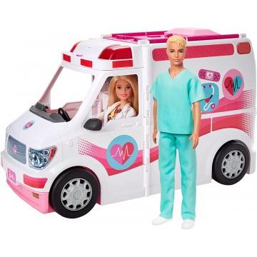 Barbie® care clinic dolls and vehicle playset