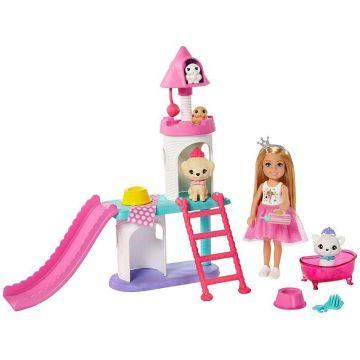 Barbie® Princess Adventure™ Chelsea™ Doll and Pet Castle Playset, for 3 to 7 Year Olds