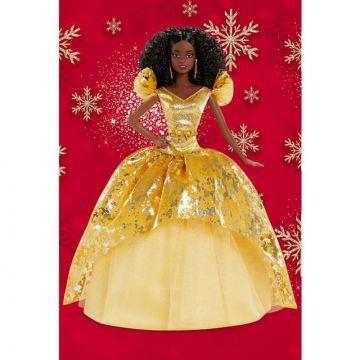 2020 Holiday Barbie® Doll, Brunette Curly Hair