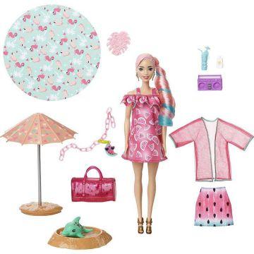 Barbie® Color Reveal™ Foam! Doll, Watermelon Scent, 25 Surprises for Kids 3 Years Old & Up