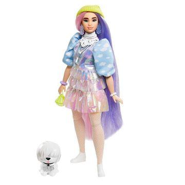 Barbie® Extra Doll #2 in Shimmery Look with Pet Puppy for Kids 3 Years Old & Up