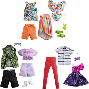 Barbie Clothes, Fashion And Accessory Packs For Barbie And Ken Dolls
