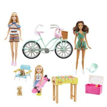 Barbie® Holiday Fun Doll, Bicycle and Accessories