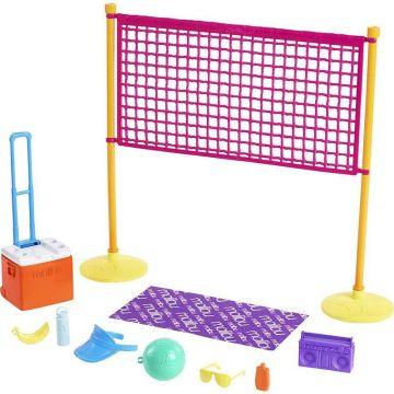 Barbie® Loves the Ocean Beach Volleyball-Themed Playset, Made from Recycled Plastics