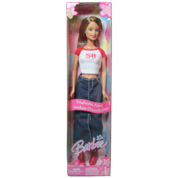 Barbie Fashion Fun Flower Tee Doll
