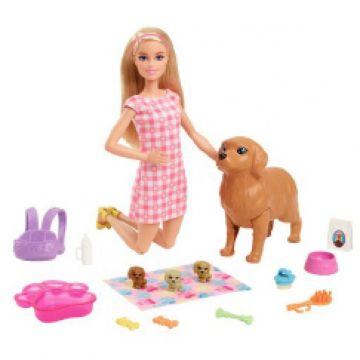 Barbie® Doll and Newborn Pups Playset