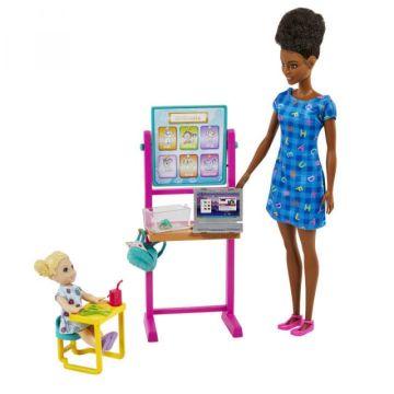 Barbie® Teacher Doll (Brunette),Toddler Doll (Blonde)