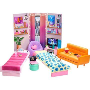 Barbie: Big City, Big Dreams™ Dorm Room Playset with Furniture & Accessories, 3 to 7 Years
